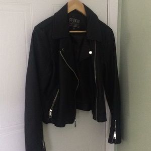 Guess Faux Leather Moto Jacket